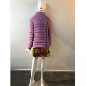 Hölgyek tiszta, magas galléros kabátja RLWPC0031