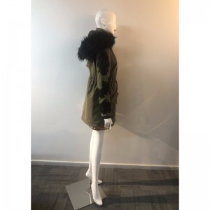 Hölgyek Khaki kapucnis kabátja RLWPC0047