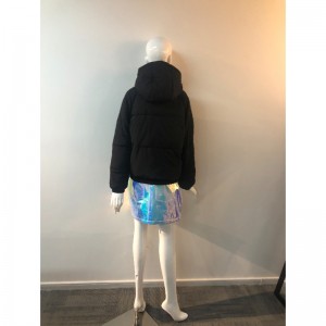 Hölgyek pufferkabátja feketében RLWPC0057