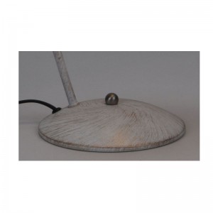 Asztali lámpa fém árnyékoló funkcióval és fehér, arany szálcsiszolóval