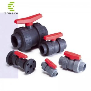 Magas nyomású PVC kettős univerzális gömbcsap ivóvízhez
