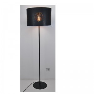 Állólámpa lézerrel vágott szövet árnyékolással, lapos talppal