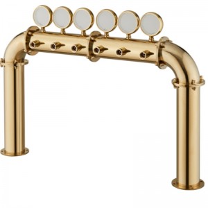 Sör-elosztó berendezés Bár Étterem Csúcskategóriás boroszlop 6 lyukú ajtótípusú bortorony lámpával PVD