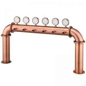 Sör-elosztó berendezés Bár Étterem Csúcskategóriás boroszlop 6 lyukú ajtótípusú bortorony lámpával PVD