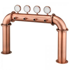 Sör-elosztó berendezés Bár Étterem Csúcskategóriás boroszlop 4 lyukú ajtótípusú bortorony lámpával PVD