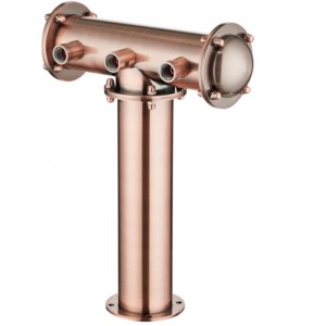 T alakú sörtorony sínes acéllal