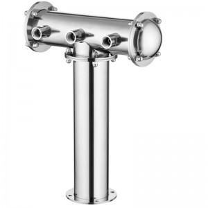 T alakú sörtorony sínes acéllal