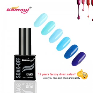 Kamayi Nail Products ingyenes minta Uv gél körömlakk fekete üveg 12ml géllakk