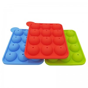 3D szilikon forma csokoládétorta forma 12 szilikon nyalóka forma