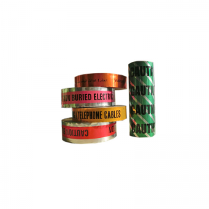 Műanyag figyelmeztető szalag földalatti kábelekkel érzékelhető alumínium fóliához