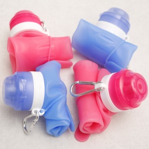 Szilikon vizes palack összecsukható vizes palack szilikon elszíneződés kupa összecsukható kupa utazási összecsukható vízforraló