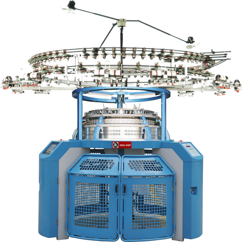 Gyári nagy sebességű számítógépes kettős trikó kötéses kör alakú gép