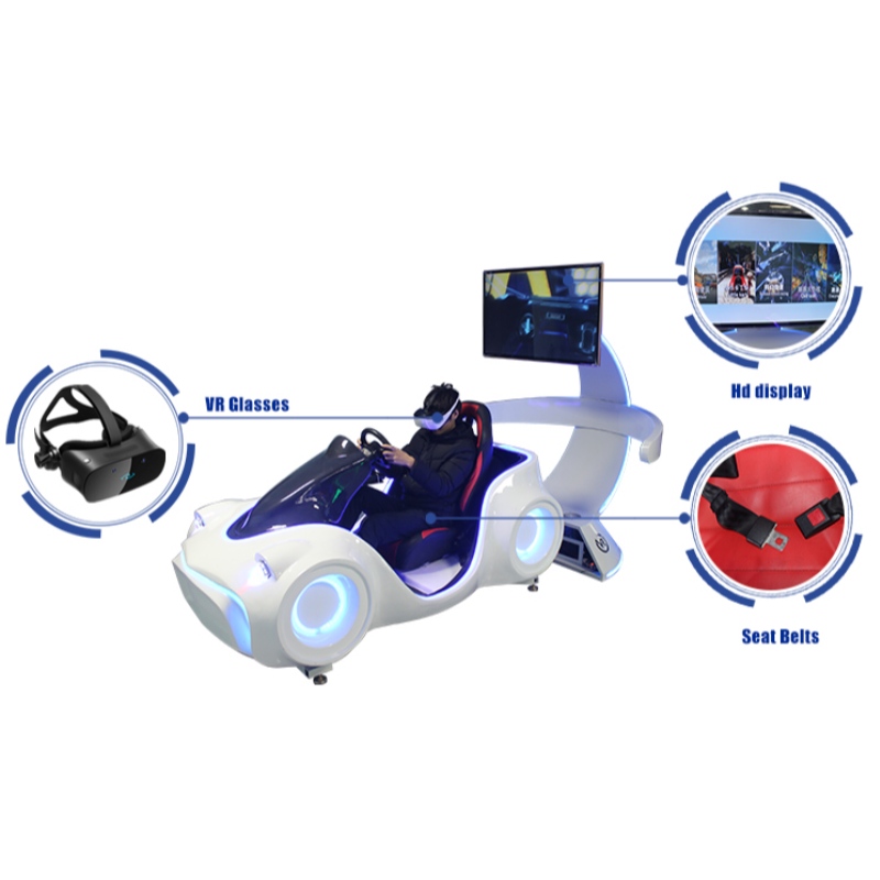 A VR Racing Global forró eladású vidámpark berendezése háromtengelyes 3DOF