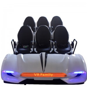 9DVR űrhajó (fehér) Forró eladó szórakoztató virtuális valóság élmény 9Dvr mozi 6 ülés 9dvr család