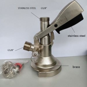 Sörtartó csatlakozó szeleppel