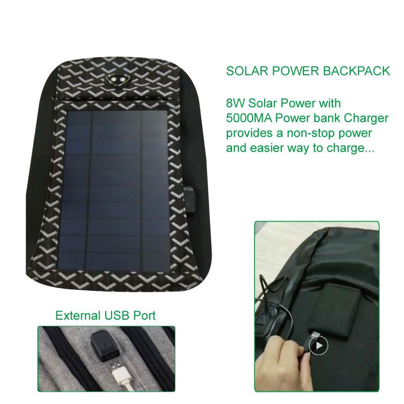 Solar Power hátizsák férfiak számára