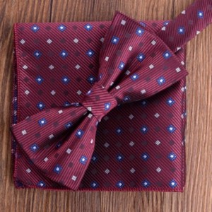 100%-os Silk Woven Bowtie