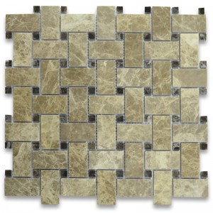 Az Emperador Light 2x4 Grand Brick metró mozaik csempe polírozott