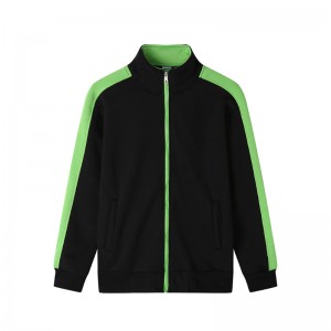 # 309-berber polár, két színű cipzáras pulóver