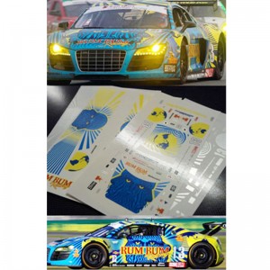 autómodell csúszda matrica