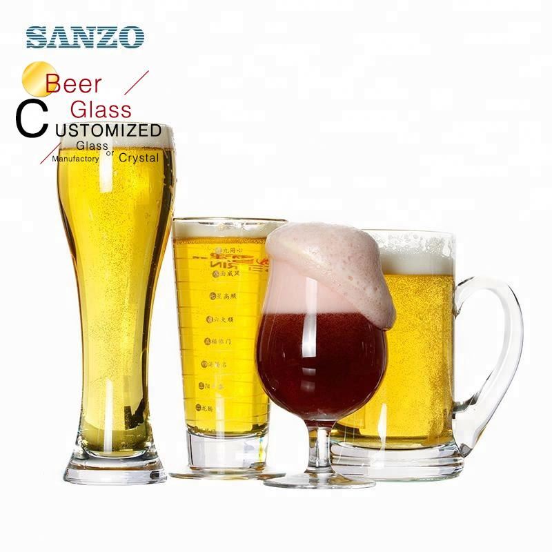 Sanzo reklám sör üveg fogantyúval testreszabott maratott logó sör üveg Pepsi sörös üveg