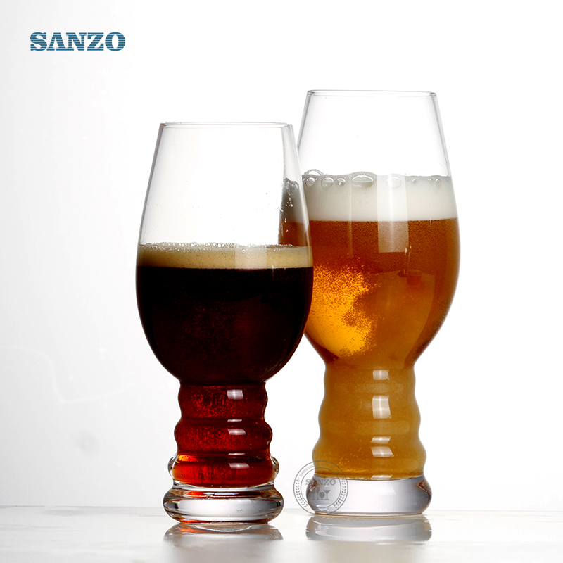Sanzo bár kreatív félhold alakú gyümölcslé sördobó üveg testreszabott méretű ivó sörüveg személyre szabott söröspoharak