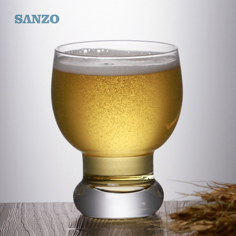 Sanzo 1000ml üveg söröskorsó Cola sör üvegpohár nagy átlátszó üveg sör szövettel