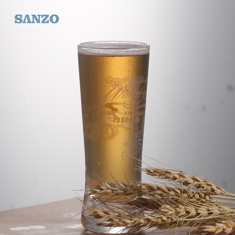 Sanzo 150ml lányos üveg sörpohár színes söröskorsó ólommentes söröspoharakkal, logóval
