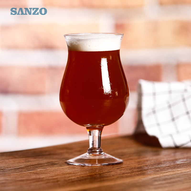 Sanzo Ale sörösüveg testreszabott, kézzel készített átlátszó 6 sörösüveg Peroni söröspoharak