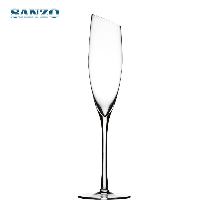 SANZO bohém pezsgő üveg testreszabott, kézzel készített üveg pezsgő kupa promóciós meleg értékesítésű színes pezsgő üveg