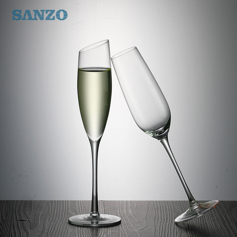 SANZO bohém pezsgő üveg testreszabott, kézzel készített üveg pezsgő kupa promóciós meleg értékesítésű színes pezsgő üveg
