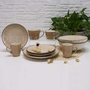 Kerámia egyszerű vacsorakészlet