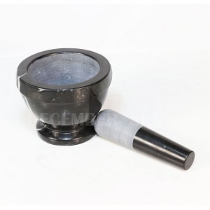 Fekete márvány mozsár