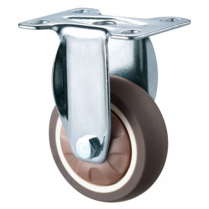 Könnyű használat - krómozott ház puha futófelületű TPR kerékkel 14