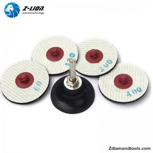 ZL-123ER 2 hüvelykes Roloc üveg galvanizált polírozó párnák