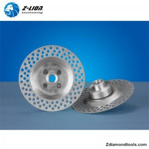 ZL-CW001 Olcsó vákuumforrasztással ellátott gyémánt csiszoló kontúr kupakerék
