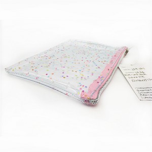 PVC kozmetikai tasak csillámpárlattal