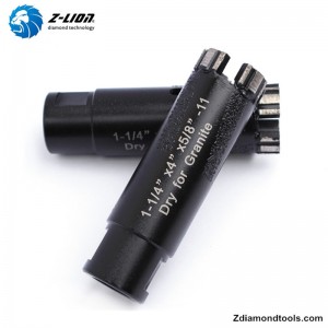 ZL-QH20 vákuumforrasztással ellátott, száraz gyémánt fúrófejek gránithoz, betonhoz