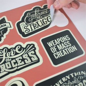 Egyedi öntapadós nyomtatási termék matrica, öntapadós nyomtatópapír címkematrica