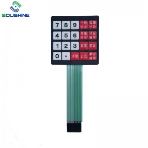 Egyedi membrán kapcsoló \/ mérleg billentyűzet