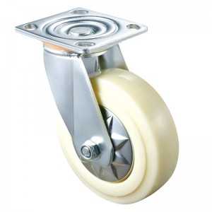 Nagy teherbírású - krómozott ház white2 TPE kerékkel