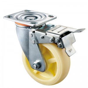 Nagy teherbírású - krómozott ház white3 TPE kerékkel