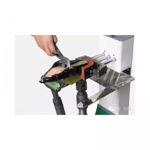 bőr cipő készítésű derék oldalán tartós gép