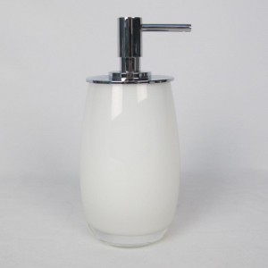 Fehér üveg fürdőszobai kiegészítők készlet