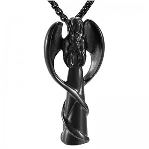 Hamvasztás medál angyal medál nyaklánc urn medál 925 ezüst medál