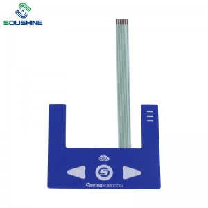 OEM egyedi membrán kapcsoló LED-del