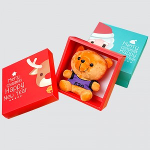 Egyéni karácsonyi és újévi ünnepi rajzfilm díszdobozban