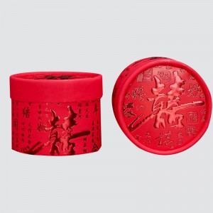 Egyéni esküvői boldog esemény henger doboz cukorka étel díszdobozban