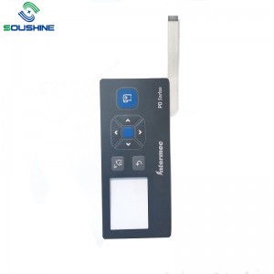 Gyárilag testreszabott LED megvilágítási kapcsolópanel membrán érintőpadral