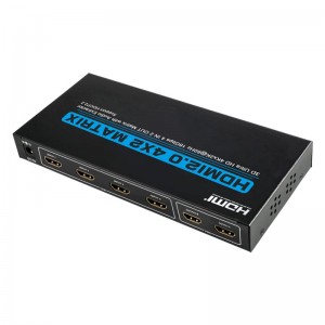 V2.0 HDMI 4x2 mátrix támogatása Ultra HD 4Kx2K @ 60Hz HDCP2.2 18 Gbps Audio Extractorral